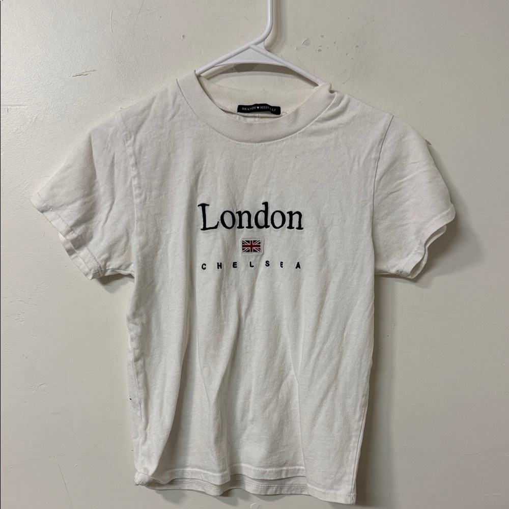 Brandy Melville Cream London Graphic Tee